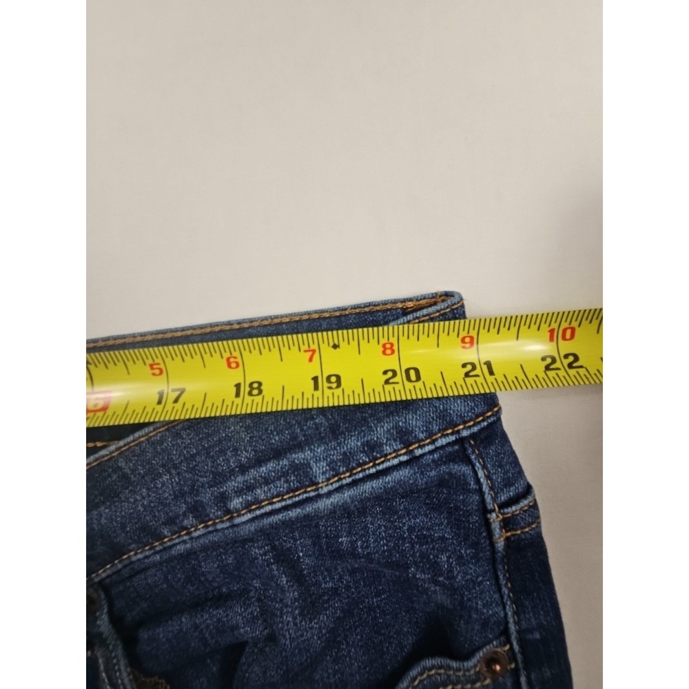Lucky Brand 411 Athletic Taper Jeans Mens 40x30 Blue Distressed Advanced Stretch - Picture 11 of 16